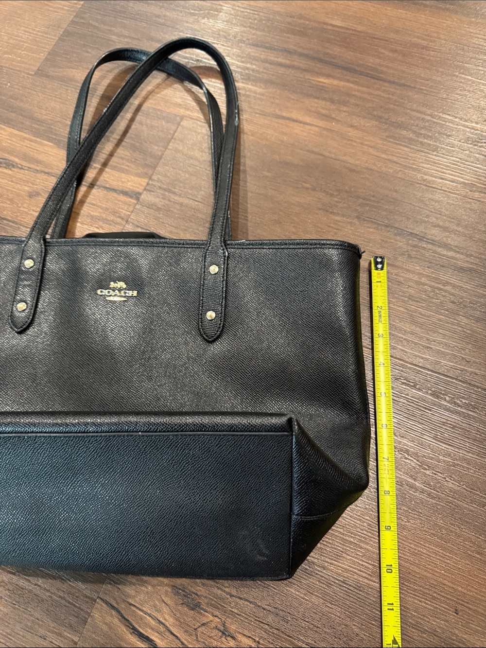 Coach Pebble Leather Tote Bag - Picture 13 of 14